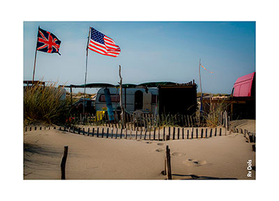 Bivouac dans les dunes.