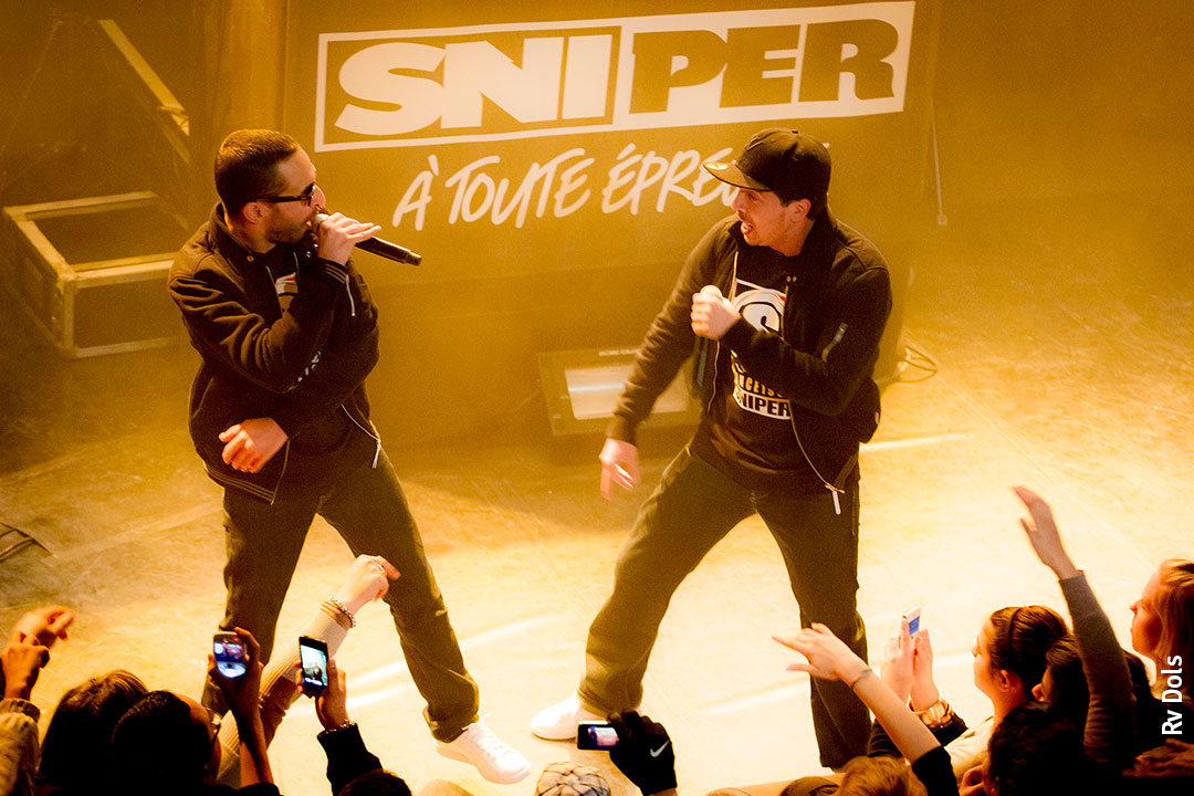 Sniper groupe de Hip Hop français Tunisiano et Aketo en concert.