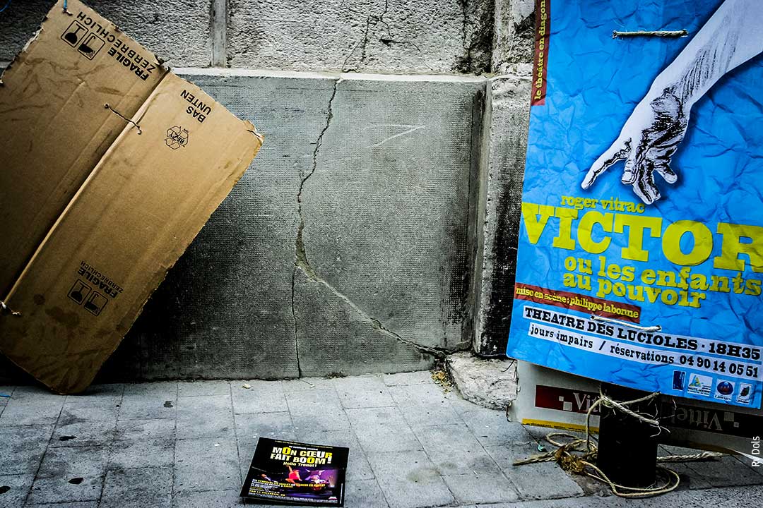 Photographie Coeur Boom issue de la série AFFICH GNON.