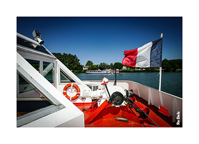 Le drapeau de la France.